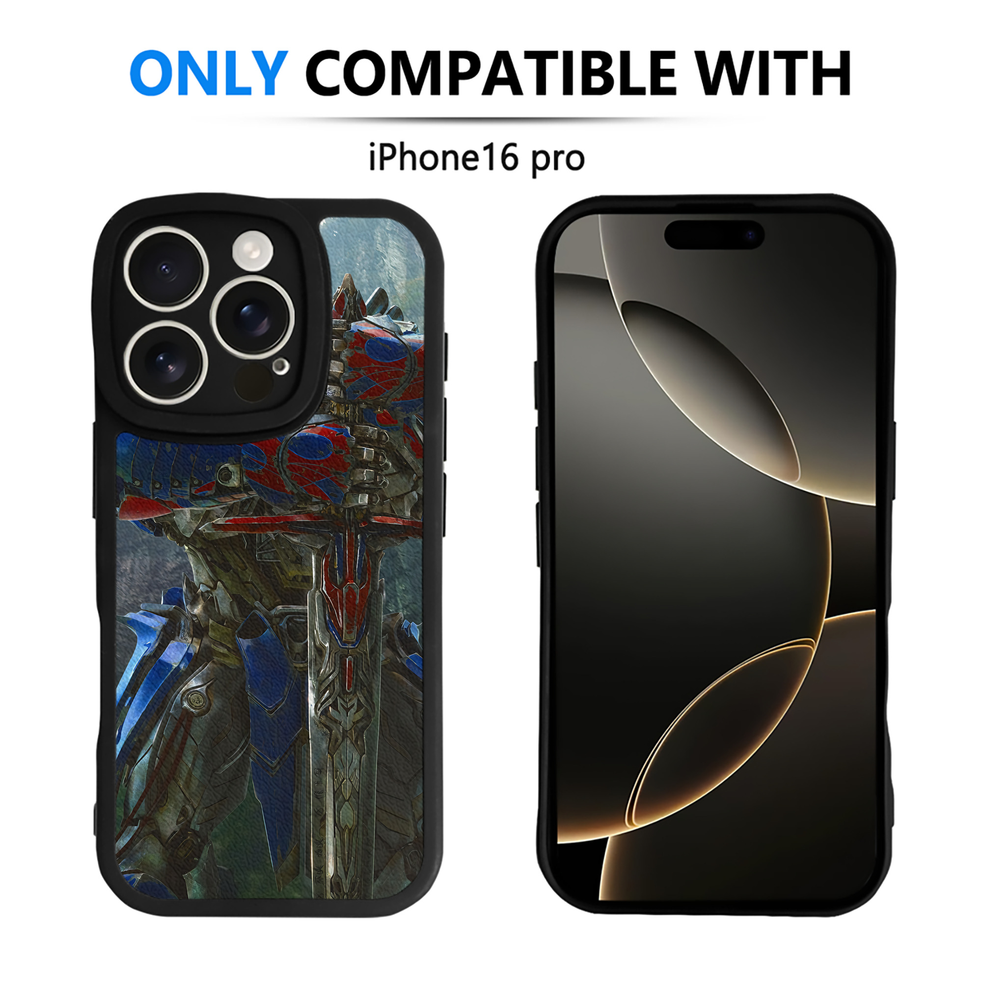 （画像用） Transformers トランスフォーマー 【iPhone 16シリーズ対応】シリコンスマホケース（レザー調） 材質：シリコン